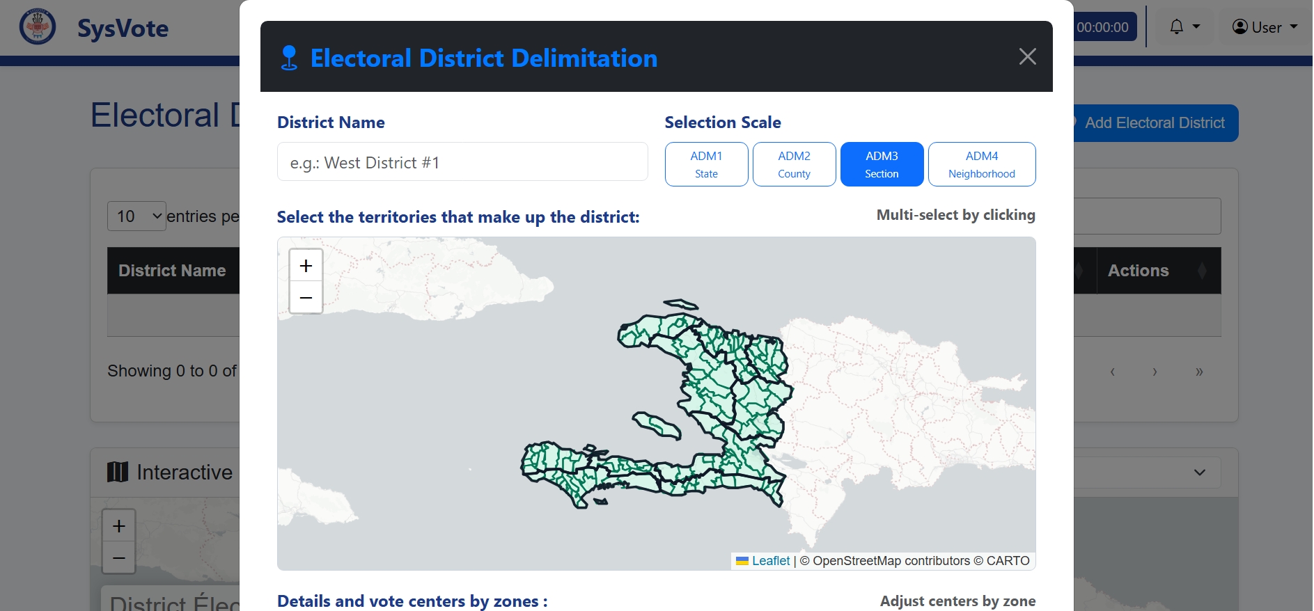 District Management & Map