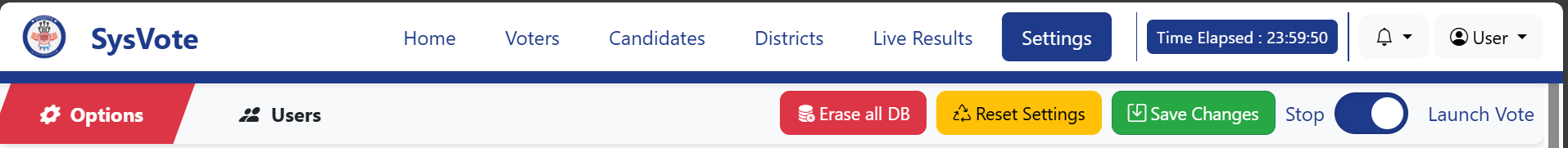 Header Navigation Bar